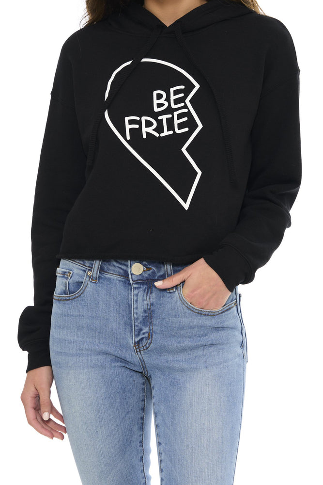 Besties "Be Frie" Crop Sweatshirt