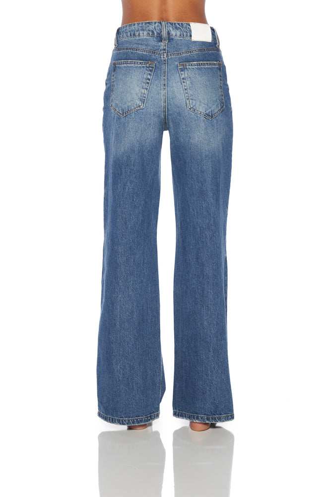 Madison High Waisted BAGGY Loose Fitting Jean in Carla Wash